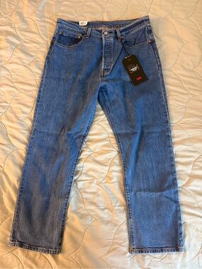 Levi's Women's Blue 501 Straight-Leg Jeans
